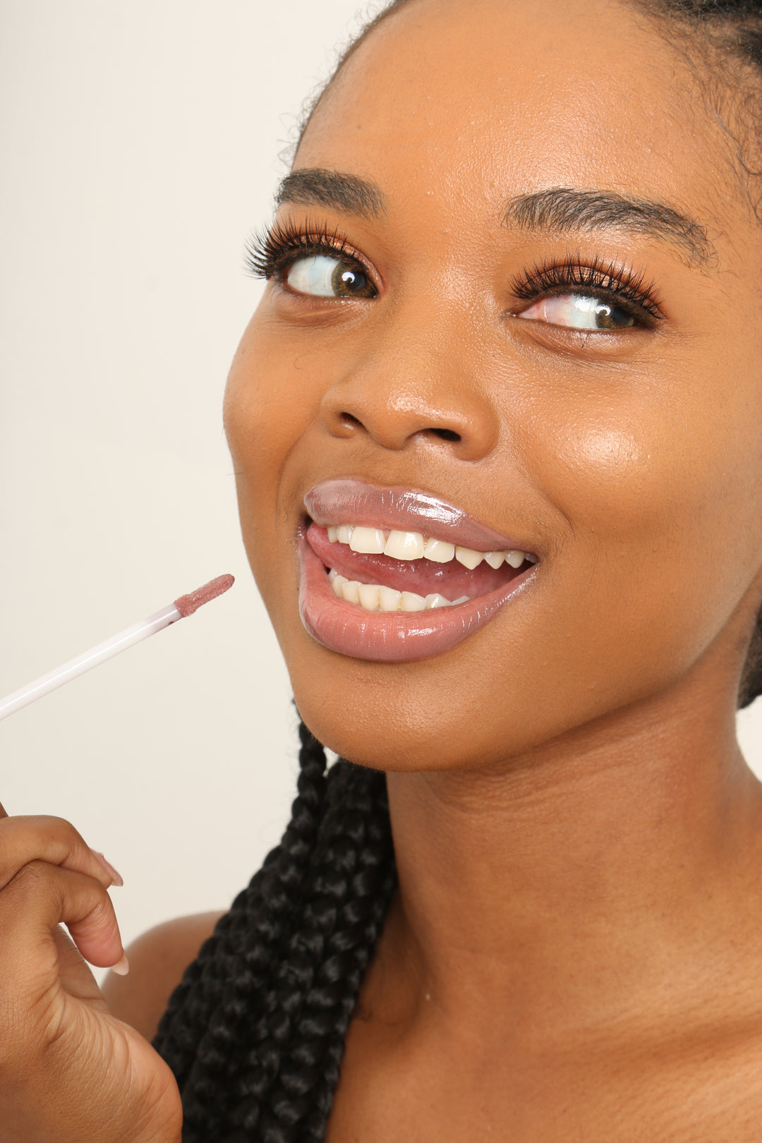 On smoke Lip Gloss Haute Lipgloss creamy pigmented non-sticky smokey brown Opuluxe Beauty®