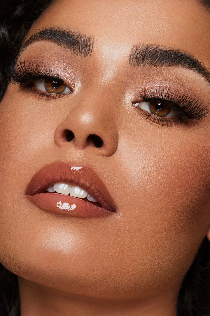 LARA faux mink wispy winged natural luxury eyelashes Opuluxe Beauty®