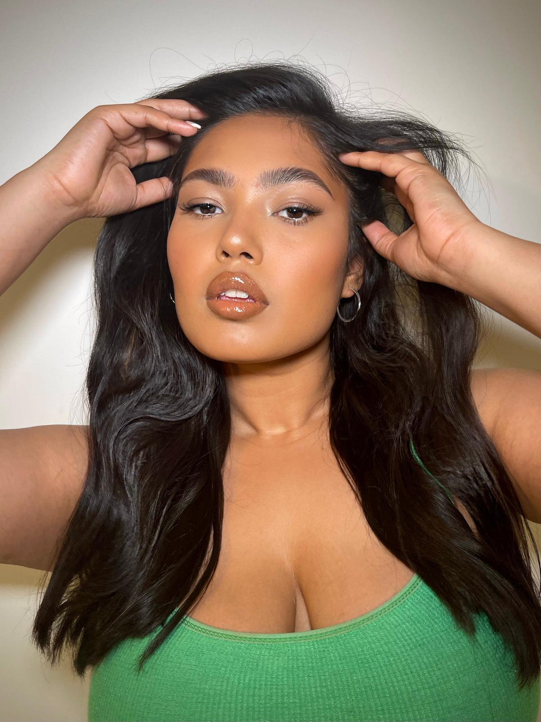 AU NATURELLE invisible band synthetic faux mink winged lashes Opuluxe Beauty®